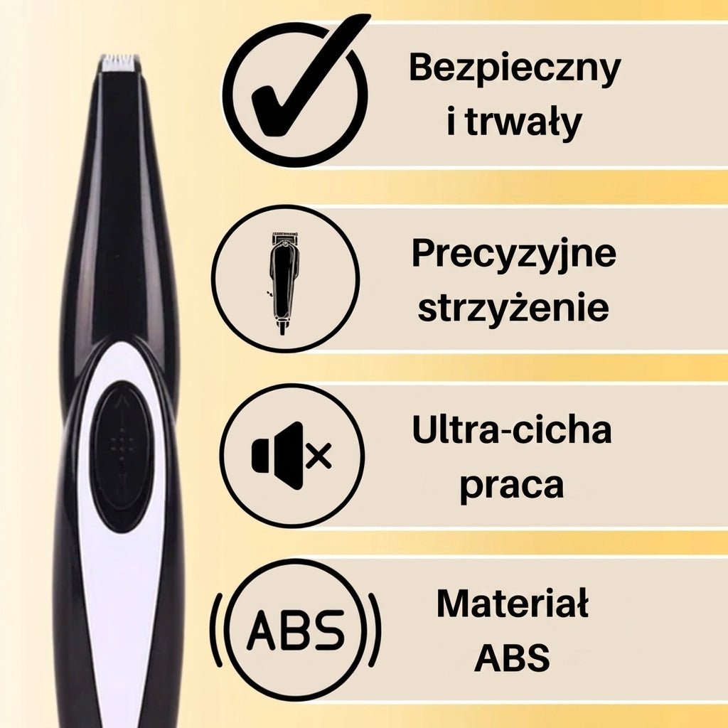 Trymer Do Pielęgnacji Zwierząt z Cichym Silnikiem – Bezprzewodowy, Ergonomiczny, Lekki 5