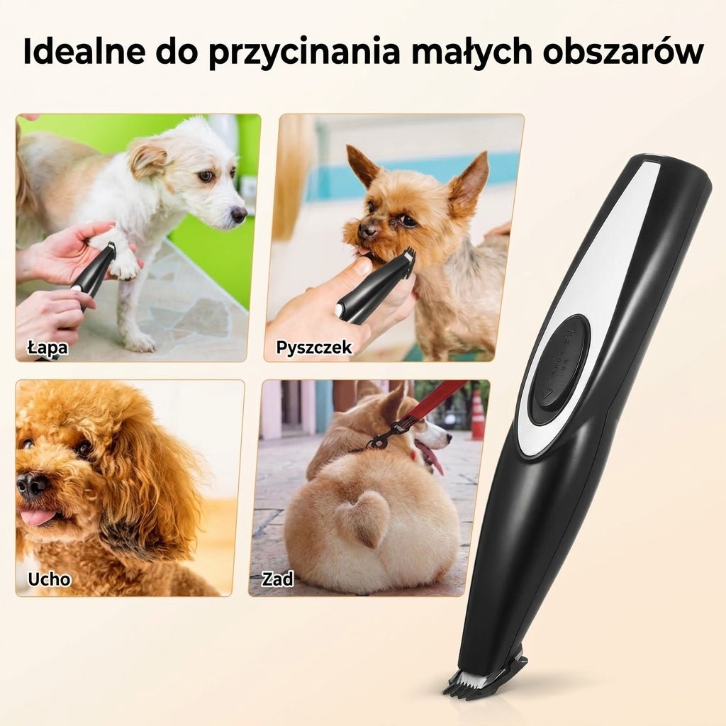 Trymer Do Pielęgnacji Zwierząt z Cichym Silnikiem – Bezprzewodowy, Ergonomiczny, Lekki 9