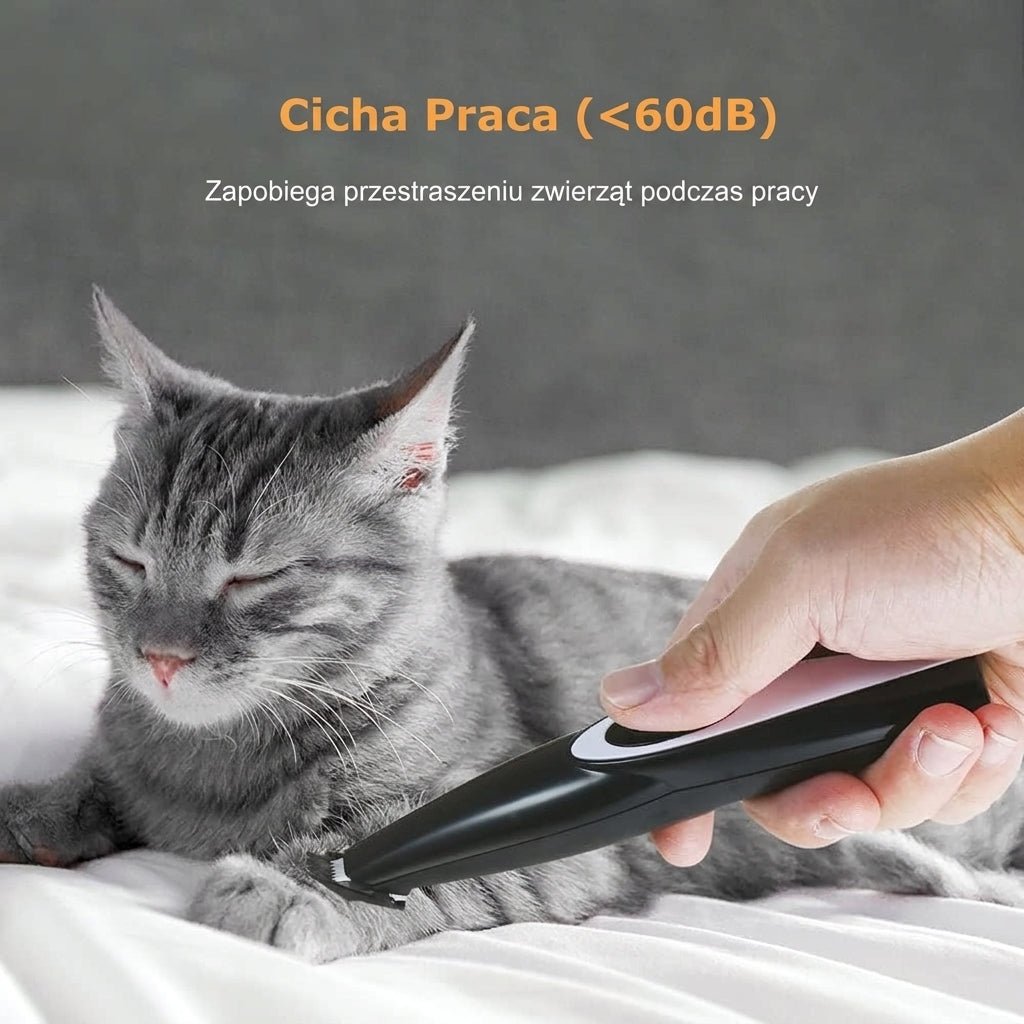 Trymer Do Pielęgnacji Zwierząt z Cichym Silnikiem – Bezprzewodowy, Ergonomiczny, Lekki 11