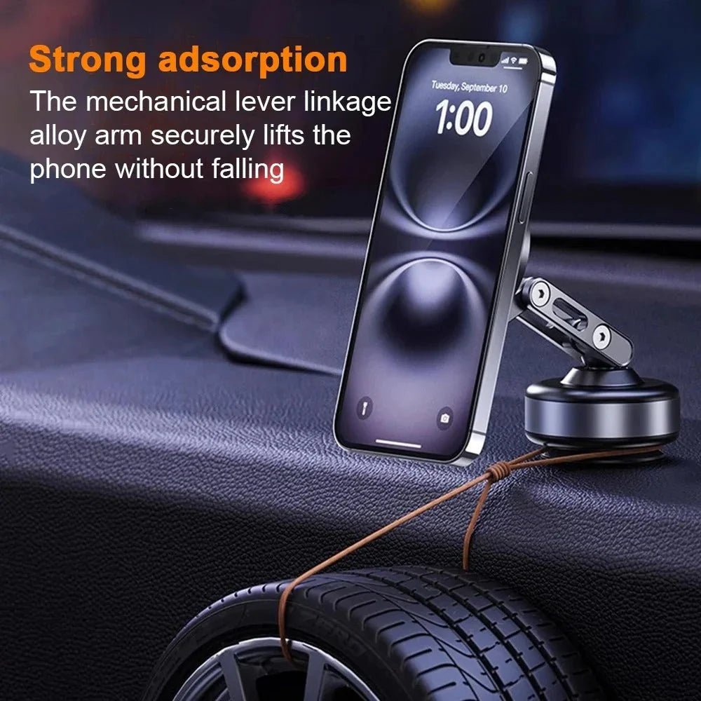 Uchwyt Na Telefon Do Samochodu Magnetyczny Z Regulacją 360° – Stabilne Mocowanie 4