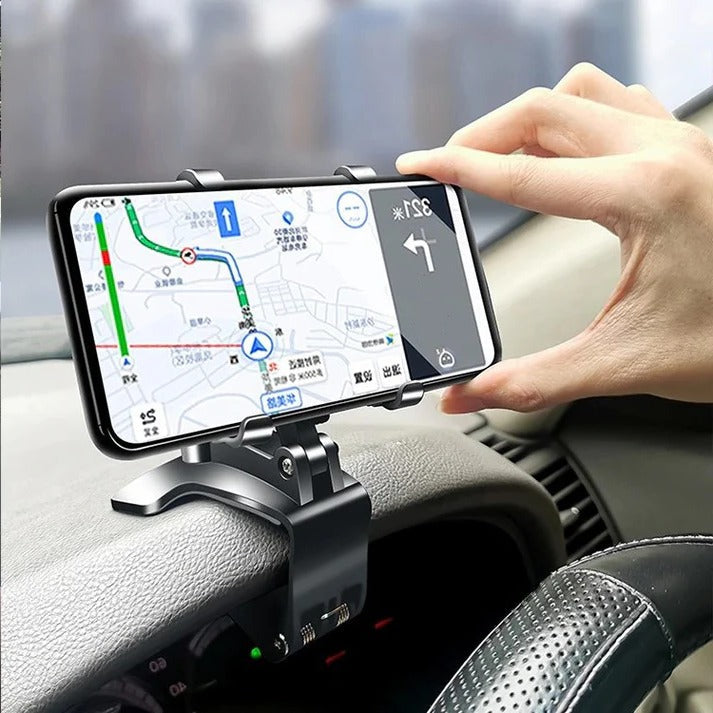Uchwyt Samochodowy do Telefonu z Antypoślizgowym Mocowaniem – Obrót 360° i Uniwersalny 2