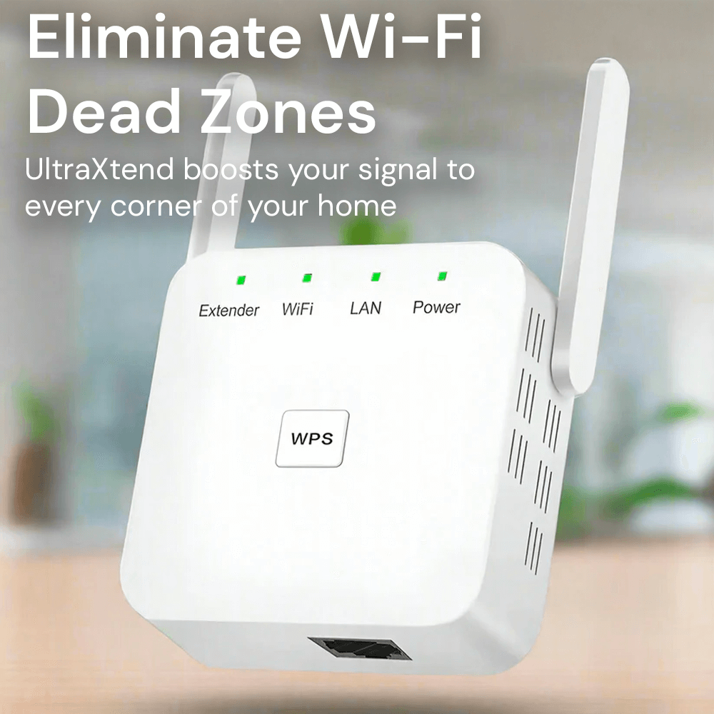 UltraXtend - Dwuzakresowy Wzmacniacz Wi-Fi 5G, Sygnał do 300 Mb/s, Plug & Play 2