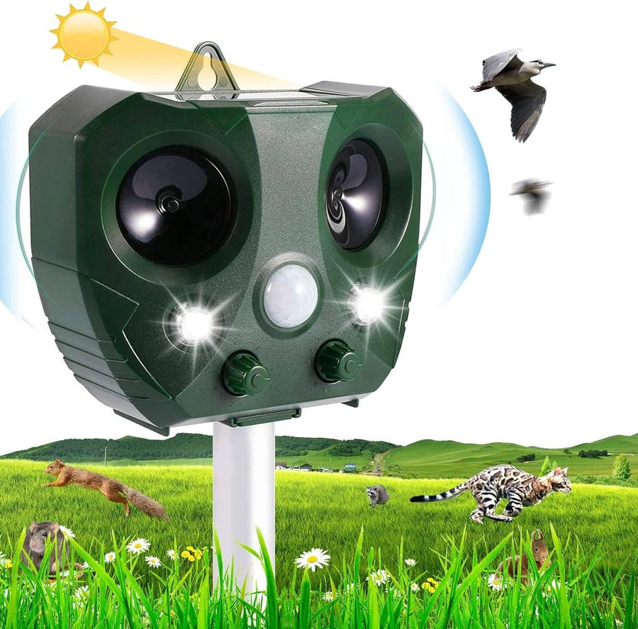 Ultradźwiękowy Odstraszacz Gołębi - Skuteczna Ochrona Ogrodu Na Ptaki IPX4 0