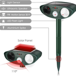 Ultradźwiękowy Odstraszacz Zwierząt Zasilany Energiją Słoneczną - 4 Sztuki 2