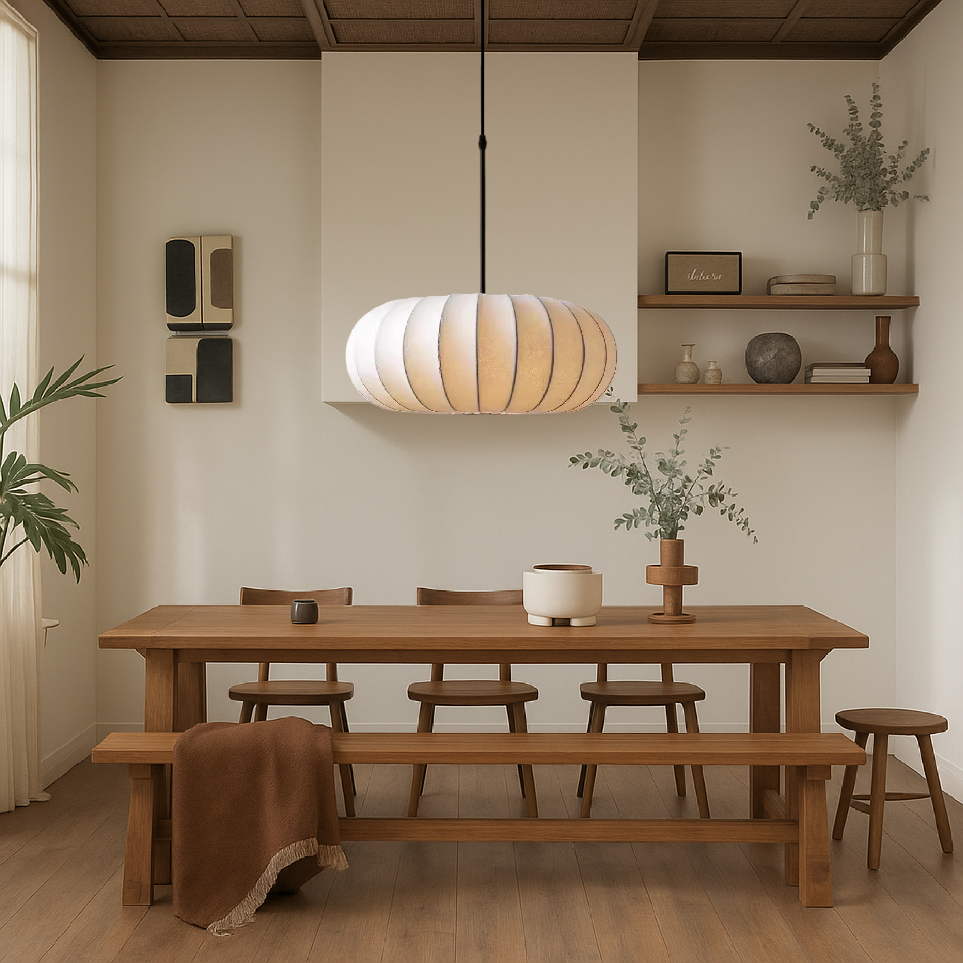 Verona - Jedwabna Lampa Wisząca z Regulowaną Wysokością