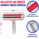 Wałek Do Usuwania Sierści Zwierząt – Elektrostatyczny, Wielokrotnego Użytku, Przenośny
