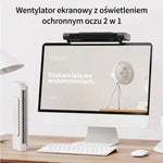 Wentylator USB Bezłopatkowy z Regulacją – Stojący lub Montowany na Monitorze 5