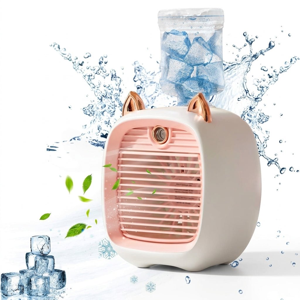 Wentylator USB z Funkcją Chłodzenia – Przenośny Klimatyzator do Biura i Podróży 10