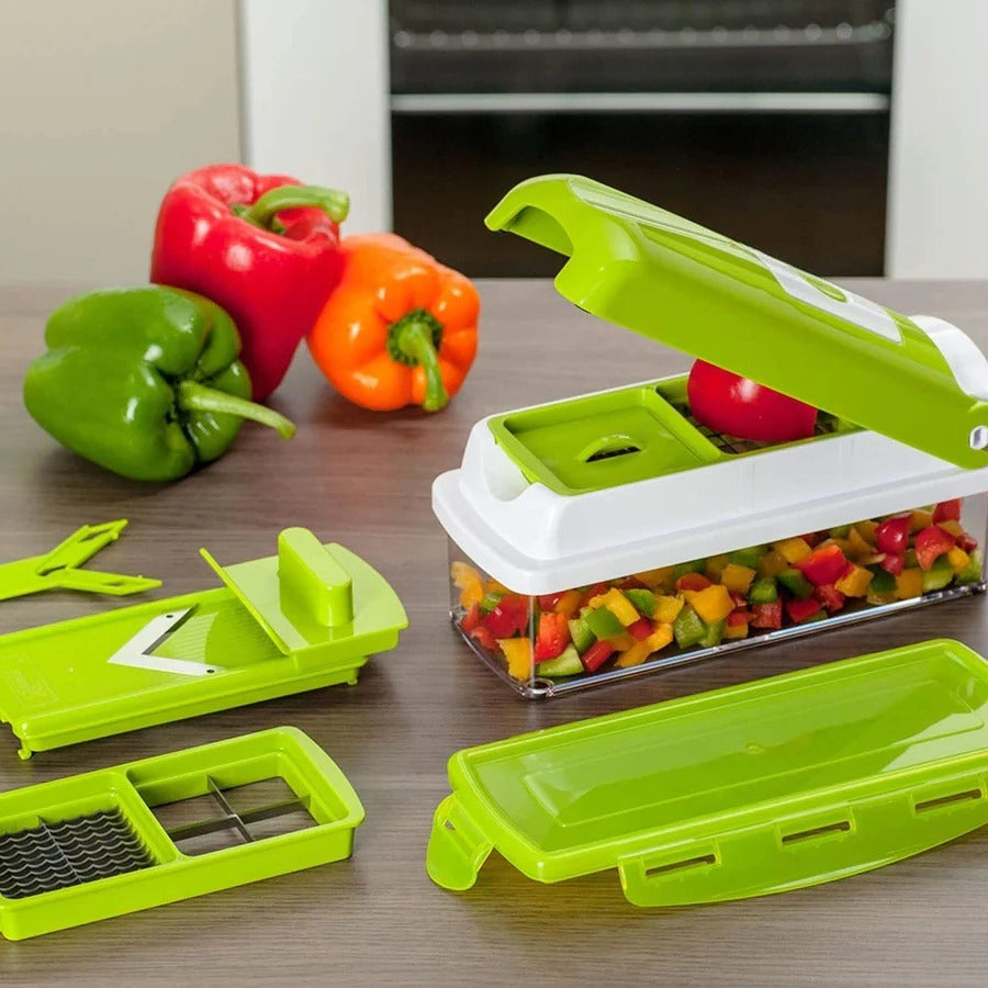 Wielofunkcyjna Krajalnica Do Warzyw 12 w 1 Z Ergonomiczną Osłoną Dłoni 3