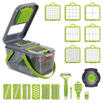 Wielofunkcyjna Krajalnica Do Warzyw 18 w 1 - Bezpieczne Ostrza, Kompaktowe Przechowywanie 1