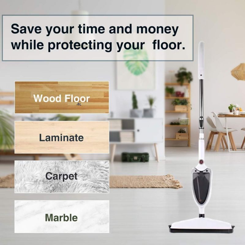 Wielofunkcyjny Mop Parowy z Szybkim Nagrzewaniem - Skuteczne Czyszczenie w 15 Sekund 1