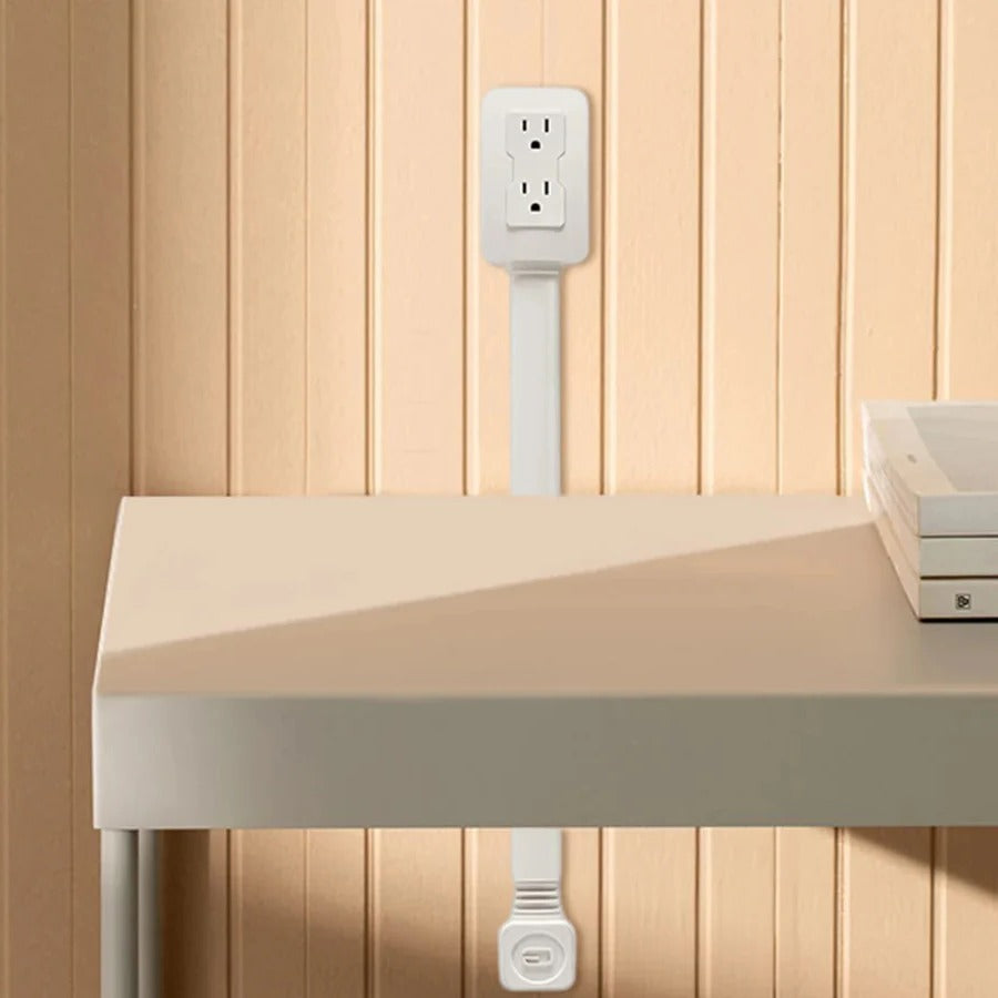 Wieloportowy Przedłużacz Gniazda Do Przedłużacza z USB A i C, Kompaktowy Design 0