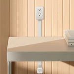 Wieloportowy Przedłużacz Gniazda Do Przedłużacza z USB A i C, Kompaktowy Design 0