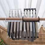 Wieszak Stojący na Ubrania z Obrotowym Hakiem - Oszczędność Miejsca i Antypoślizgowe Pręty 5