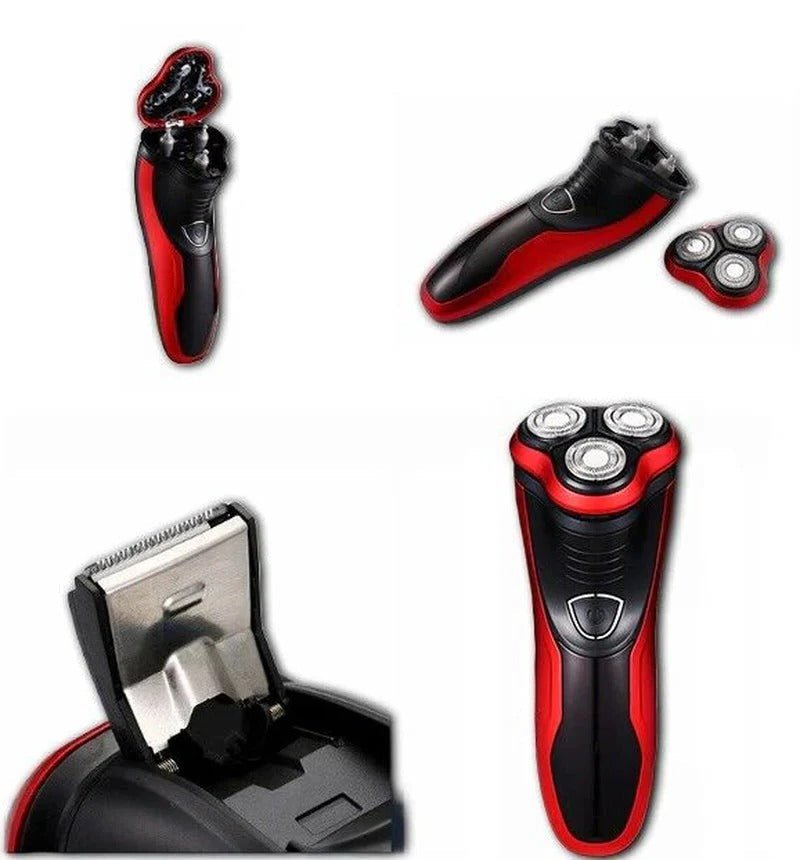 Wodoodporna Golarka Elektryczna Męska z Trymerem 3D - Gładkie Golenie na Mokro i Sucho 3