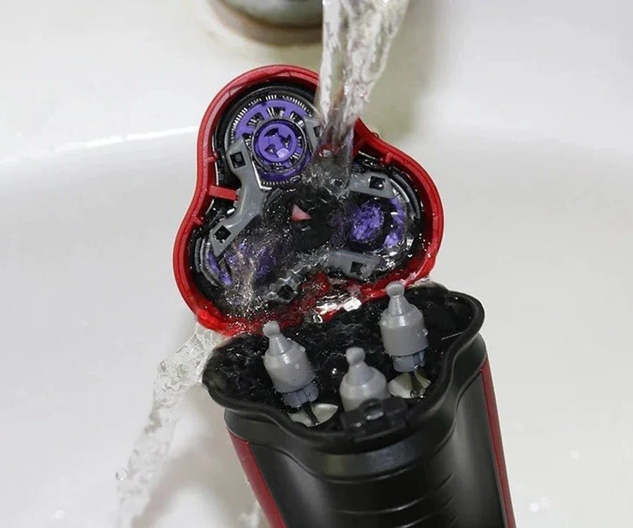 Wodoodporna Golarka Elektryczna Męska z Trymerem 3D - Gładkie Golenie na Mokro i Sucho 4