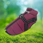 Wodoodporna Kurtka Zimowa Dla Psa Z Odblaskowymi Szelkami, Polarowa Izolacja, Regulowany Krój 3