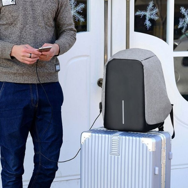 Wodoodporny Plecak Na Laptopa Z Portem USB I Zabezpieczeniem Przed Kradzieżą 1