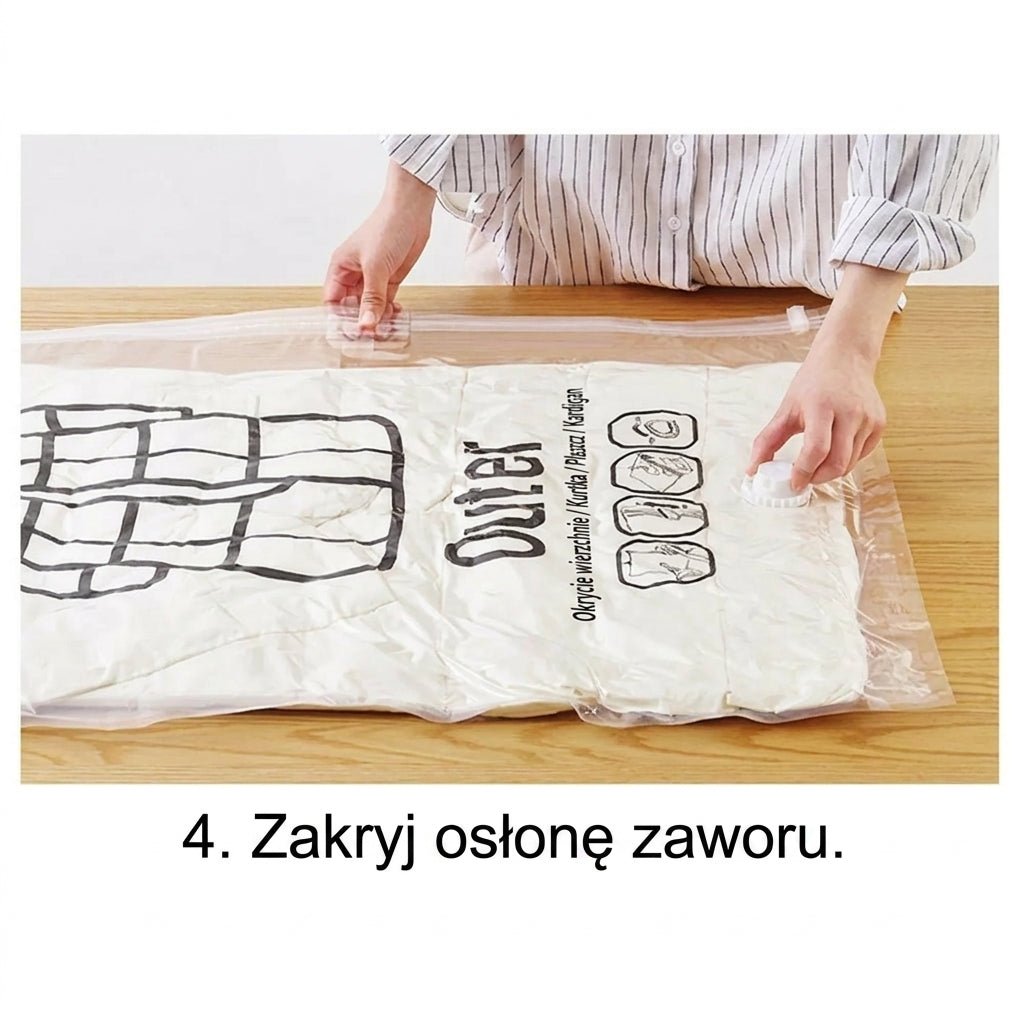 Worki Próżniowe na Ubrania – 4 Sztuki, Kompresja i Ochrona przed Kurzem i Wilgocią 11