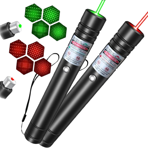 Wskaźnik Laserowy Zielony Dalekiego Zasięgu z Wbudowaną Baterią – Efekt Gwiaździstego Nieba 0