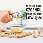 Wyciskarka do Czosnku Metalowa z Ergonomiczną Rączką i 37 Otworami – Łatwe Czyszczenie