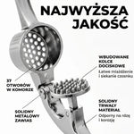 Wyciskarka do Czosnku Metalowa z Ergonomiczną Rączką i 37 Otworami – Łatwe Czyszczenie 4