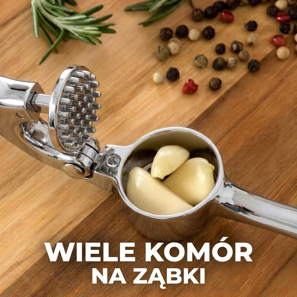 Wyciskarka do Czosnku Metalowa z Ergonomiczną Rączką i 37 Otworami – Łatwe Czyszczenie 3