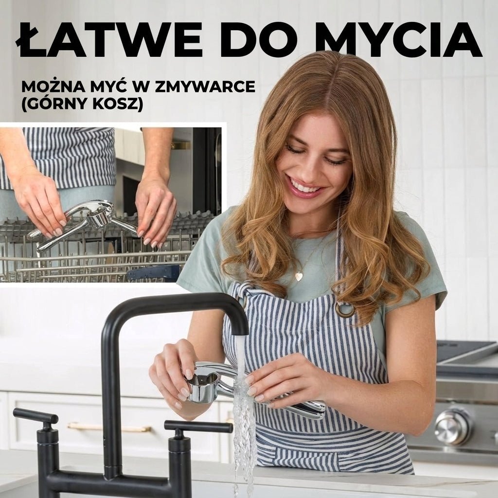 Wyciskarka do Czosnku Metalowa z Ergonomiczną Rączką i 37 Otworami – Łatwe Czyszczenie 5
