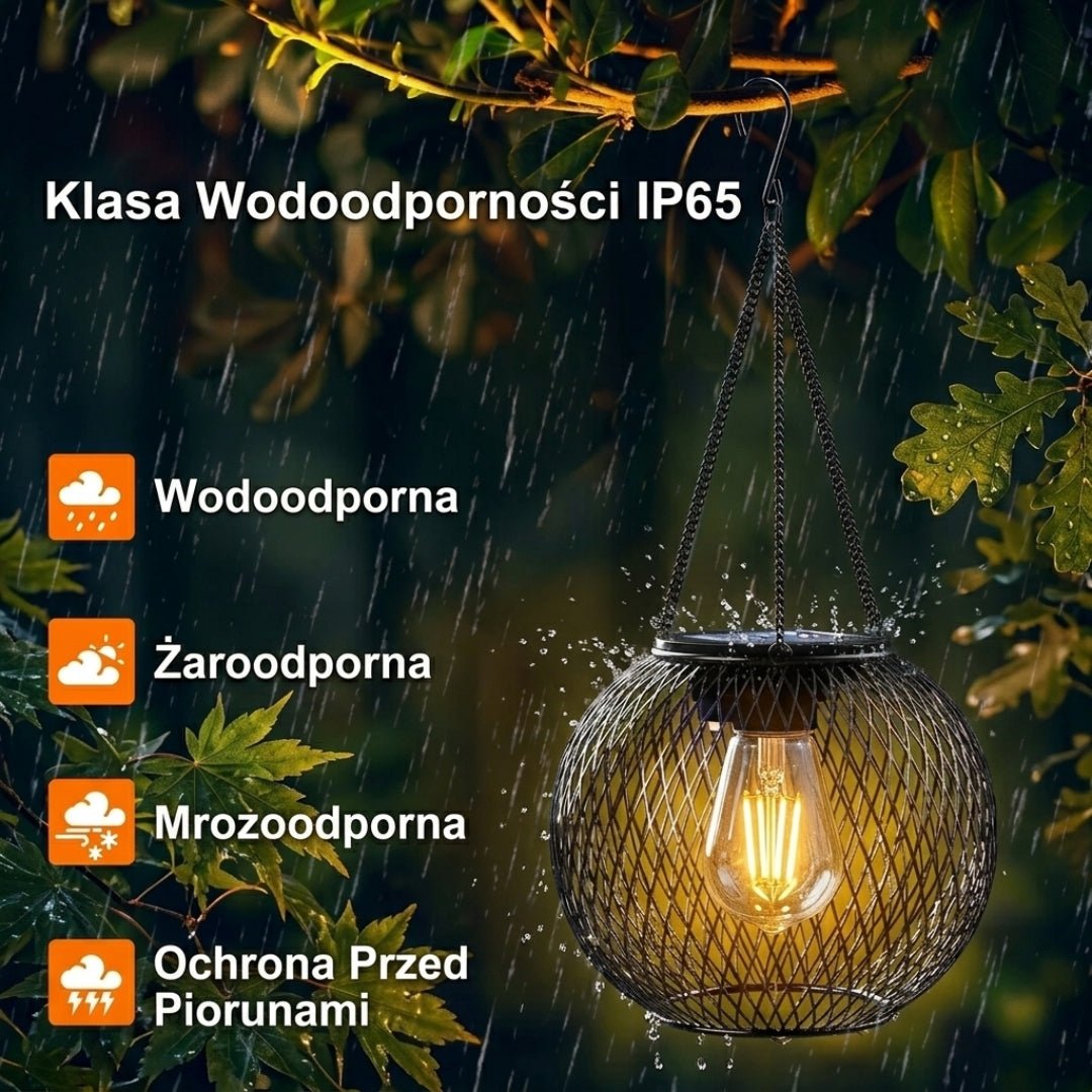 Wysokiej jakości lampa ogrodowa solarna IP65 z automatycznym przełączaniem – wodoodporna metalowa, o bajkowym designie