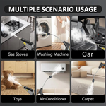 Wysokociśnieniowy Odkurzacz Parowy 2500 W z Rękawiczkami Ochronnymi - Skuteczne Czyszczenie Bez Chemii 2