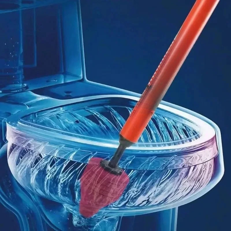 Wysokociśnieniowy Tłok Do Toalety Z Ergonomicznym Uchwytem I Wymiennymi Głowicami 0