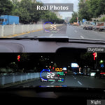 Wyświetlacz Head Up HUD P8 do Samochodu – 5,5'' Ekran, OBD2 i GPS, Montaż na Słupku A lub Desce 7