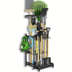 Wytrzymały Stojak Ogrodowy Trójpoziomowy z Opcjonalnymi Kółkami i Haczykami 0