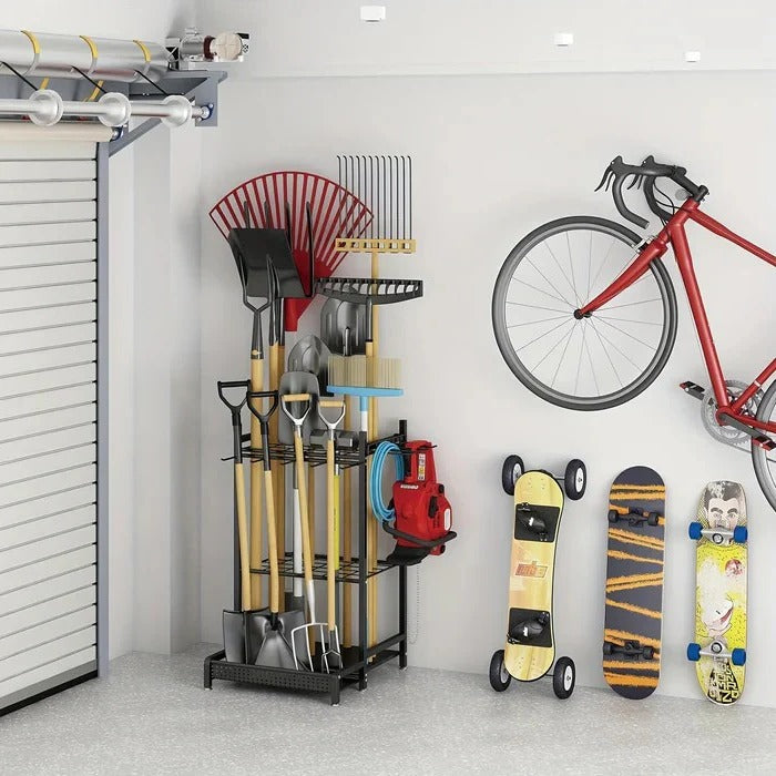 Wytrzymały Stojak Ogrodowy Trójpoziomowy z Opcjonalnymi Kółkami i Haczykami 5