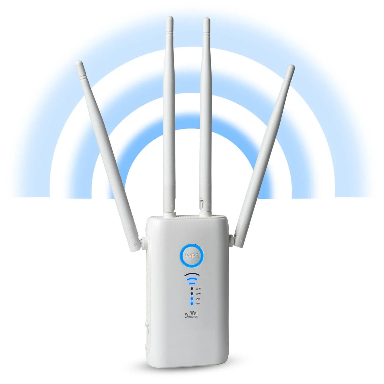 Wzmacniacz WiFi do Gniazdka z Czterema Antenami – Długi Zasięg do 760m, Prędkość 1200 Mb/s 2