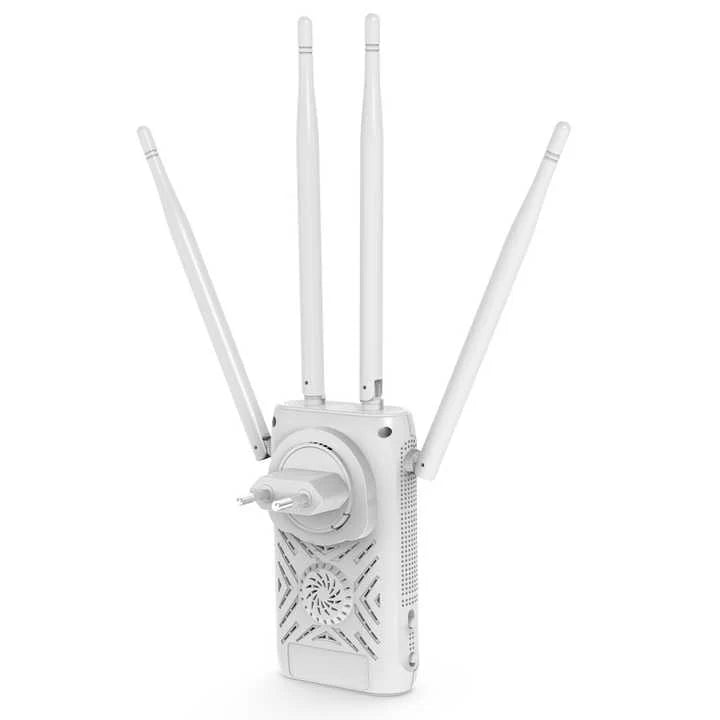 Wzmacniacz WiFi do Gniazdka z Czterema Antenami – Długi Zasięg do 760m, Prędkość 1200 Mb/s 3
