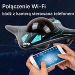 Zabawka Łódź Podwodna RC z Kamerą Wi-Fi – 6-Kanałowe Sterowanie, Do 10 m 8