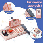 Zabawka edukacyjna dla 3 latka – Kasa fiskalna z akcesoriami do nauki liczenia i zabawy 7