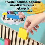 Zabawki Montessori Klocki Drewniane Edukacyjne z Kartami – 42 Elementy do Nauki i Zabawy 3