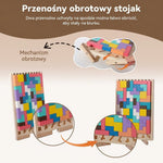 Zabawki Montessori Klocki Drewniane Edukacyjne z Kartami – 42 Elementy do Nauki i Zabawy 7