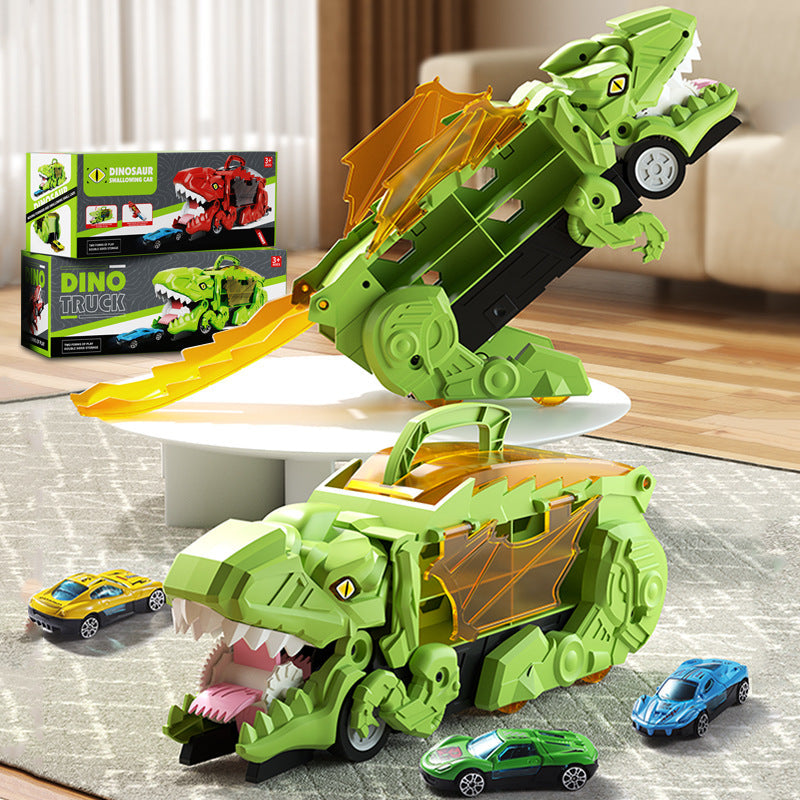 Zabawki dla Dzieci - Ciężarówka z Dinozaurem i 2 Mini Samochodziki z LED 5