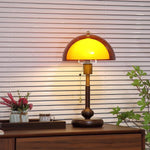 Zabytkowa Lampa Stołowa Vintage Szklana - Elegancki Akcent do Salonu 2
