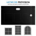 Zaciemniająca Osłona Okna Samoprzylepna – 100% Blokada Światła, Materiał Poliester 6