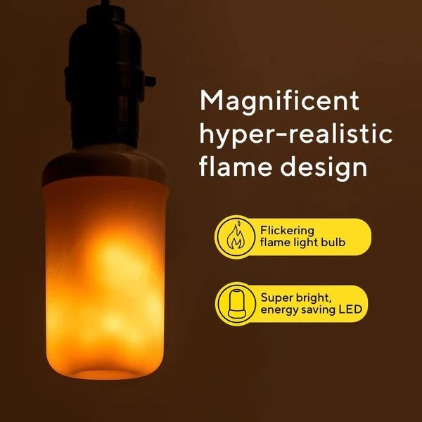 Żarówka LED E27 z Efektem Płomienia 9W – Energooszczędna, Do Wnętrz i Na Zewnątrz 1