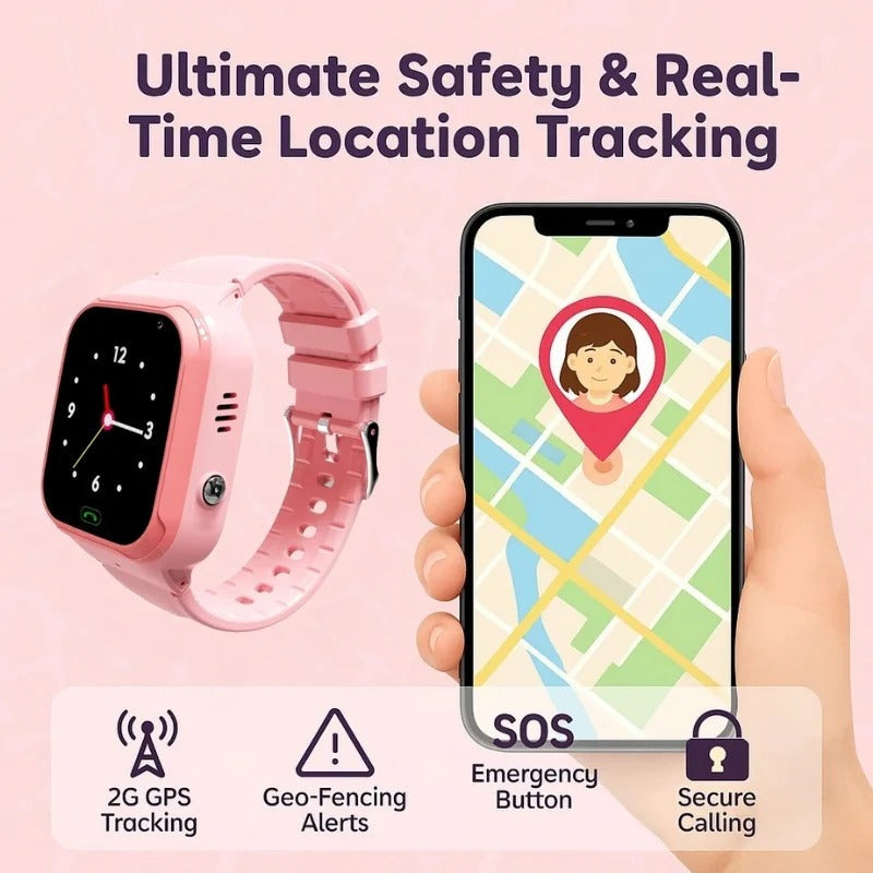 Zegarek Dziecięcy z GPS i Połączeniami Dwukierunkowymi – Wodoodporny, Z Przyciskem SOS 5