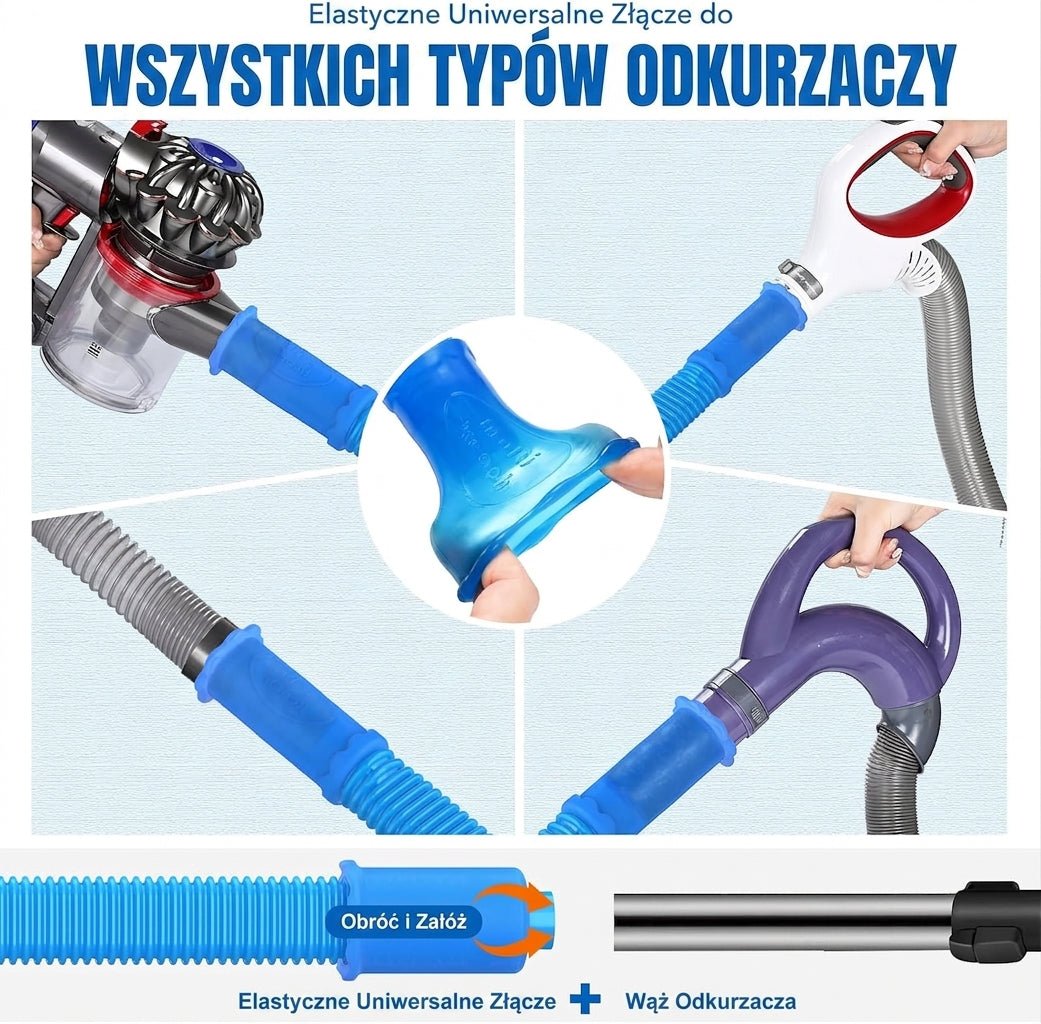 Zestaw Do Czyszczenia Otworów Wentylacyjnych – Elastyczna Końcówka Do Odkurzacza 11
