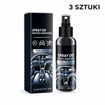 Zestaw Do Czyszczenia Wnętrza Samochodu – 3 Sztuki, Szybkoschnący Spray do Skóry i Plastiku