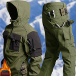 Zestaw Outdoorowy Męski z Wodoodporną Kurtką i Spodniami – Polarowa Podszewka, Wiatroszczelny 7