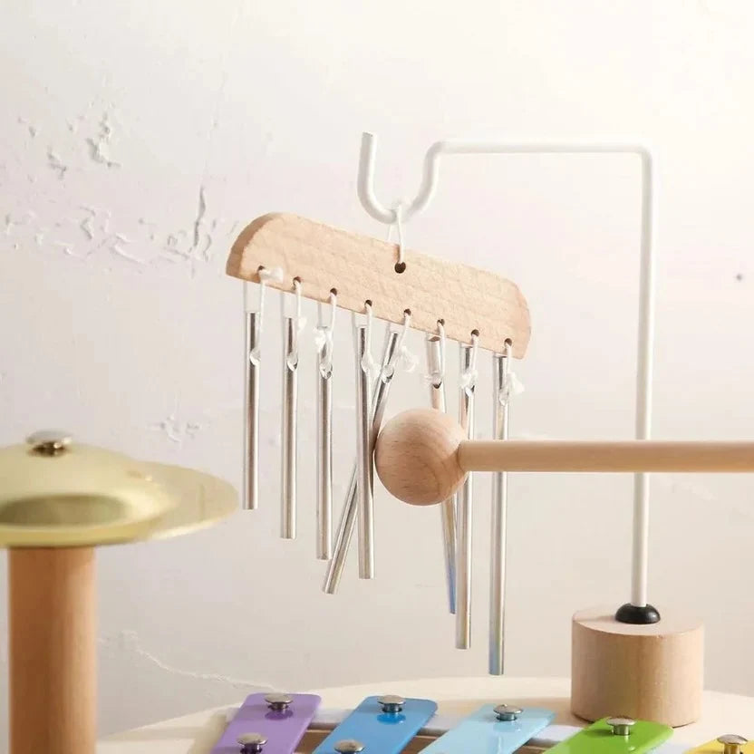 Zestaw Perkusyjny dla Dzieci Montessori z Bębnem i Ksylofonem – Bezpieczne Instrumenty do Nauki Muzyki 4