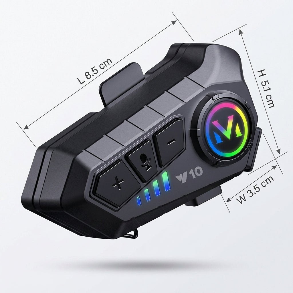 Zestaw Słuchawkowy Bluetooth do Kasku Motocyklowego – Wodoodporny IPX6 z 30 Godzinami Rozmów 3
